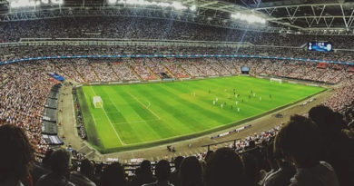 Stadion mit Publikum