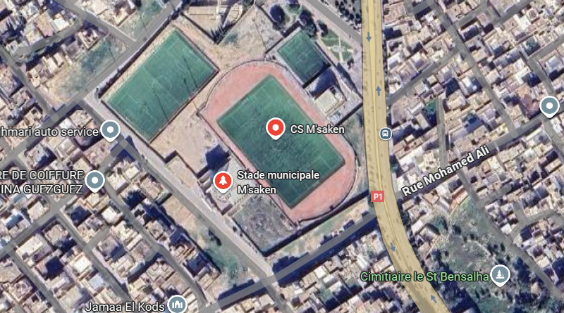 Stade M'saken aus der Luft